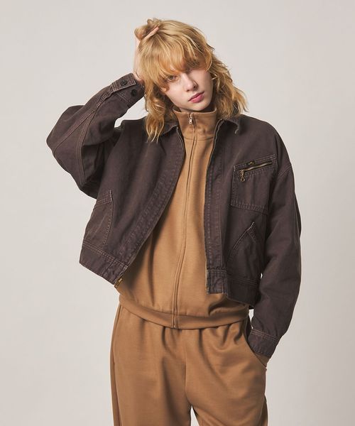 6(ROKU)/【別注】＜Lee for 6＞ZIP UP BLOUSON BROWN/ジャケット/その他コート / ブルゾン