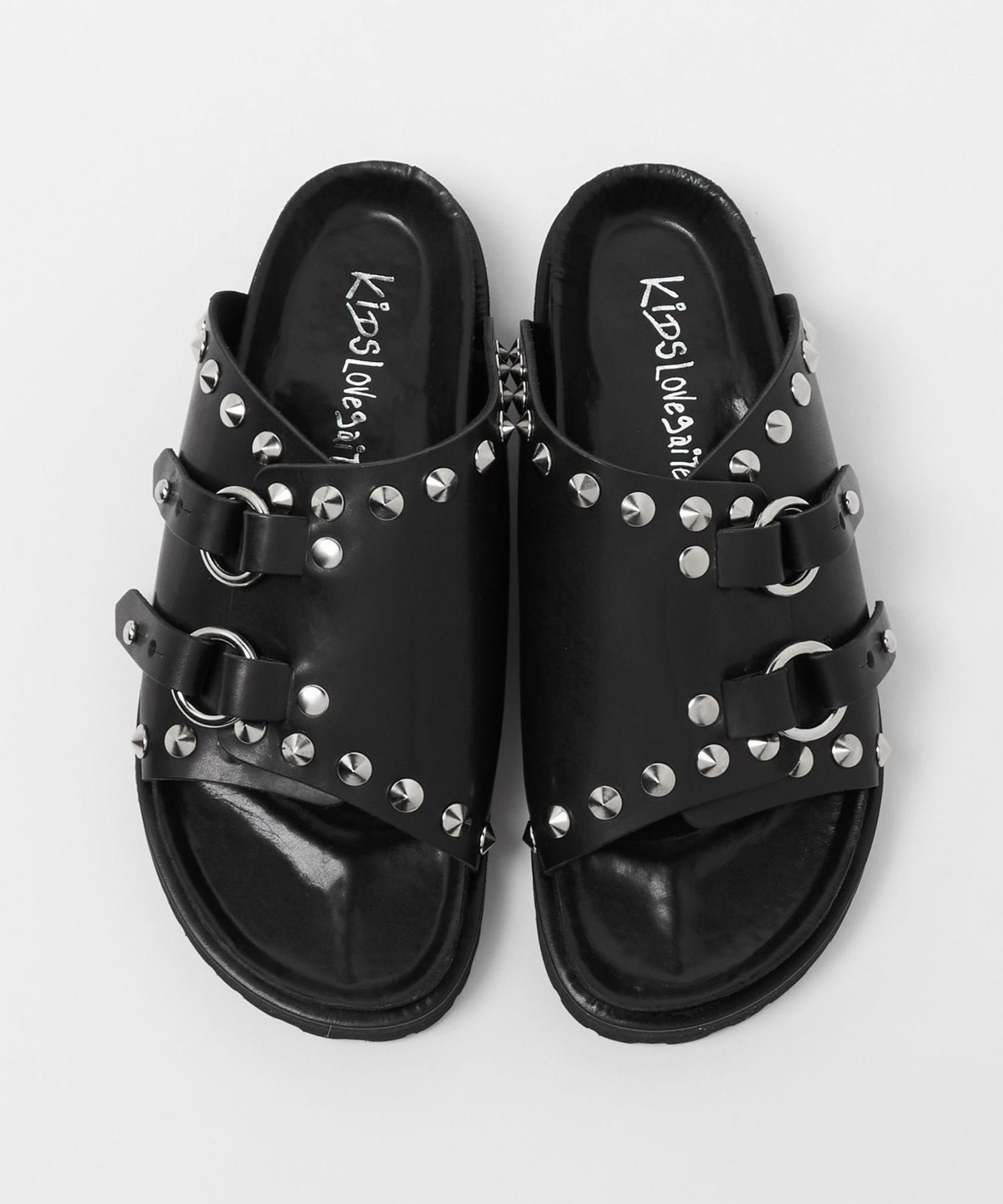 KIDS LOVE GAITE チェッカー パッチワーク サンダル KIDS LOVE GAITE＞STUDS SANDALS/サンダル