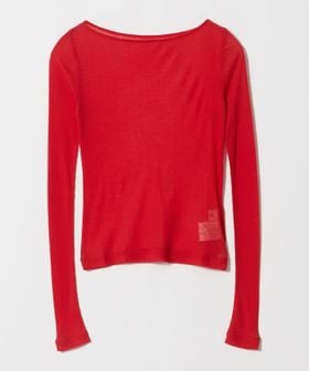 Ernie Palo/＜Ernie Palo＞SHEER RIB BOATNECK/トップス/Tシャツ / カットソー