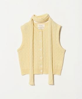 Ernie Palo/＜Ernie Palo × TAN＞CABLE KNIT VEST WITH SCALF/ニット/ベスト