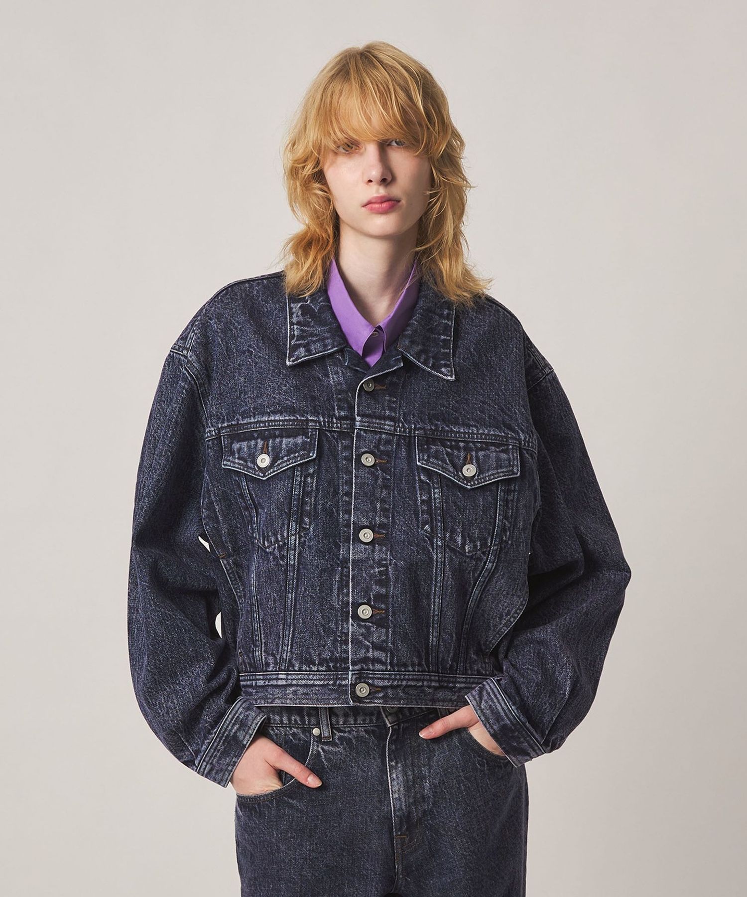 timemachine＞CHEMICAL PINK DYE DENIM JACKET/ジャケット