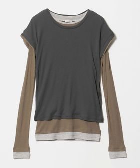 INSCRIRE/＜INSCRIRE＞LAYERED LOSE FIT TEE/カットソートップス/Tシャツ / カットソー