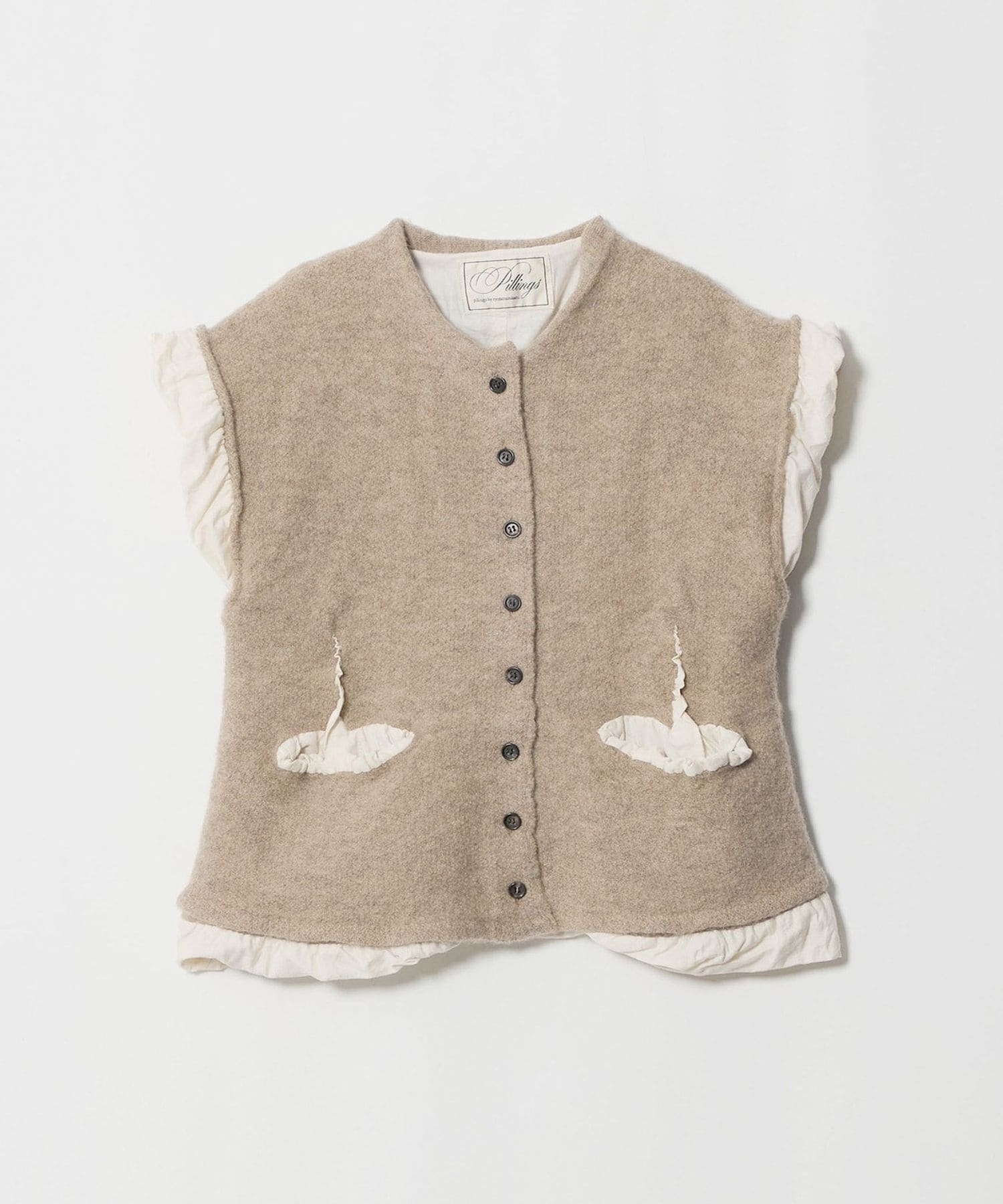 Pillings ニットベスト pillings＞FULLING VEST/ベスト