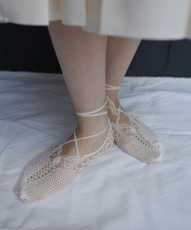 6(ROKU)/＜EUCHRONIA＞LACE BALLET SOCKS/レッグウェア/ソックス / 靴下