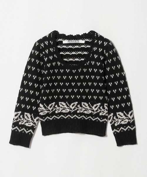PERVERZE/＜PERVERZE＞BIRDS EYE TINY KNIT/ニット/ニット / セーター
