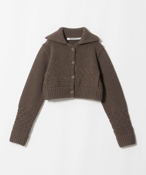 PERVERZE/＜PERVERZE＞CHUNKY CABLE KNIT CARDIGAN/カーディガン/カーディガン / ボレロ