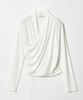 determ/＜determ＞COLLAGEN DRAPED WRAP TOP/トップス/Tシャツ / カットソー