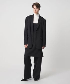 6(ROKU)/＜6(ROKU)＞ギャバジン ブラック ジャケット/テーラードジャケット