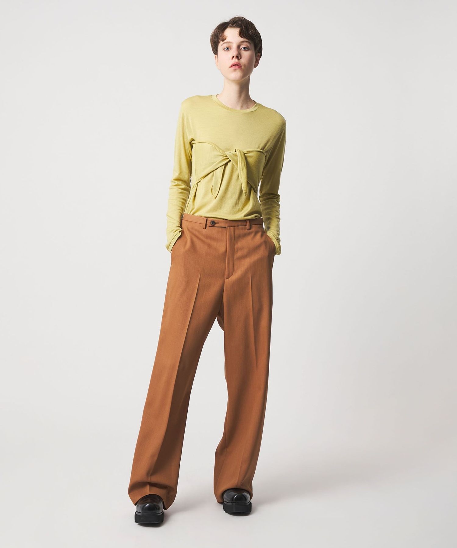 6(ROKU)＞ビスチェ トップス イエロー