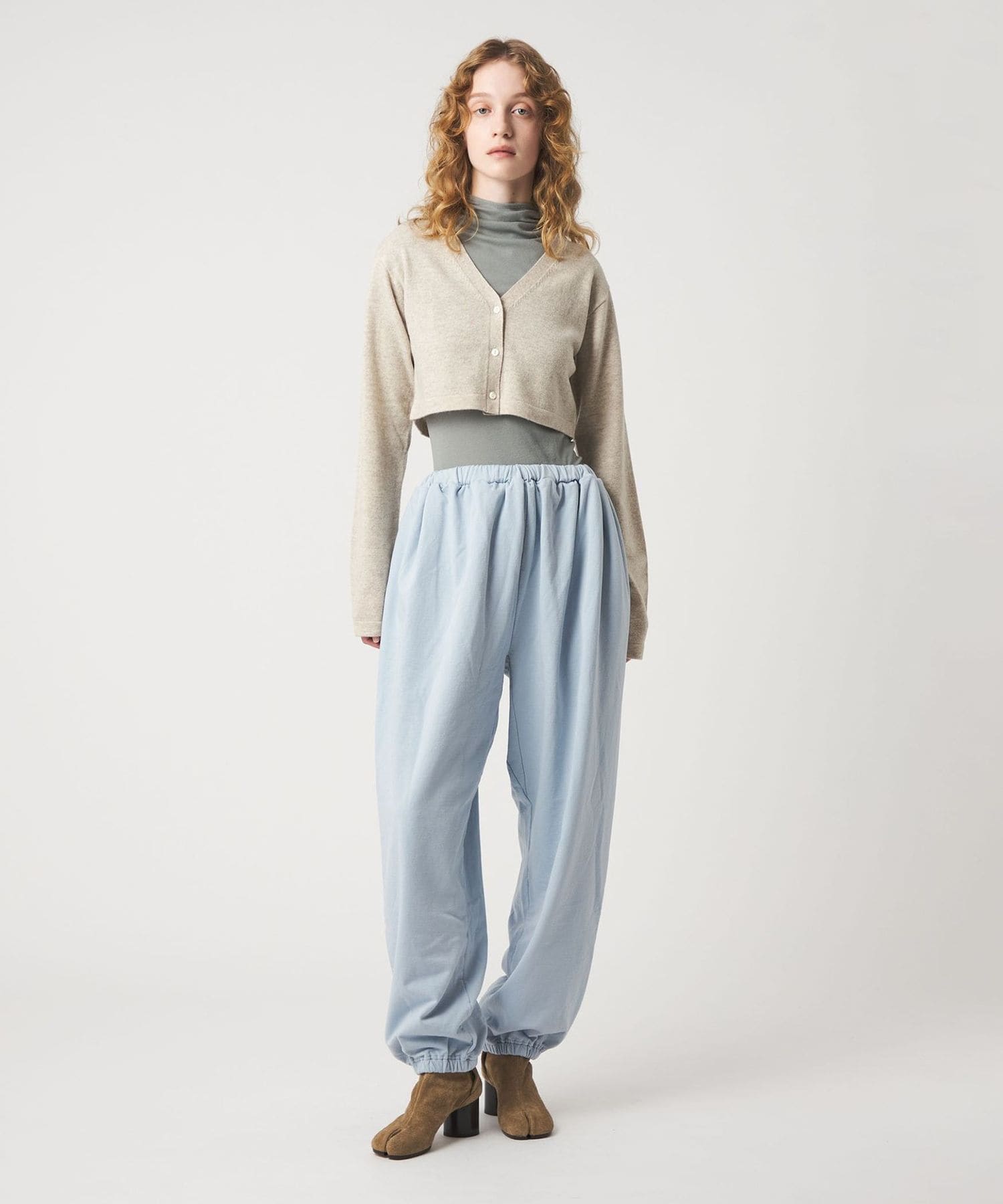 6(ROKU)＞コットンウラケ ギャザーパンツ 26SS