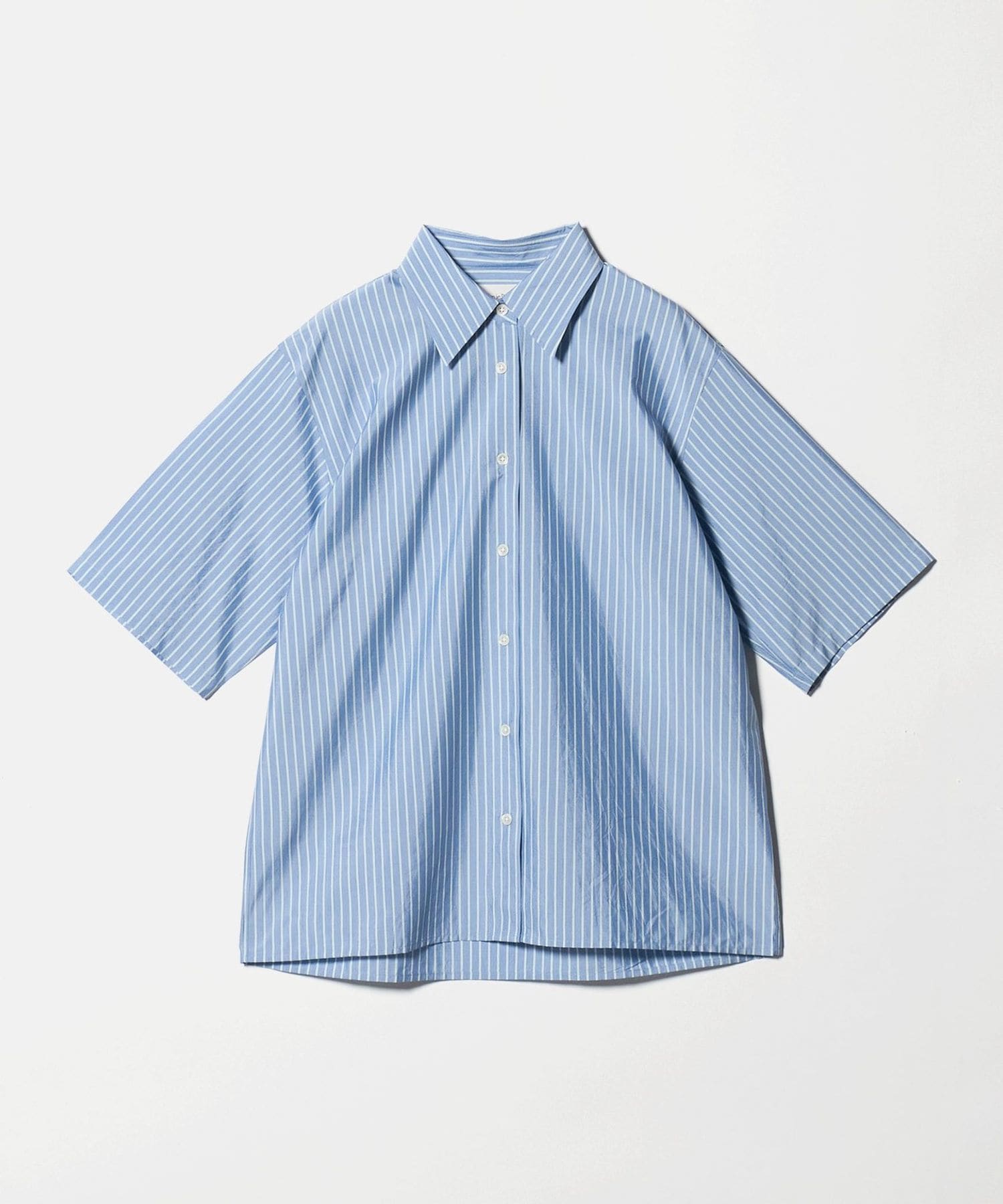 Ernie Palo＞SILK COTTON STRIPE HALF SLEEVE SHIRT/シャツ