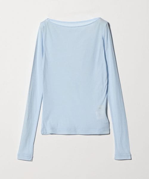 Ernie Palo/ ＜Ernie Palo＞SHEER RIB BOAT NECK/トップス/Tシャツ / カットソー