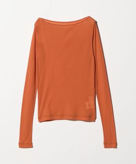 Ernie Palo/ ＜Ernie Palo＞SHEER RIB BOAT NECK/トップス/Tシャツ / カットソー