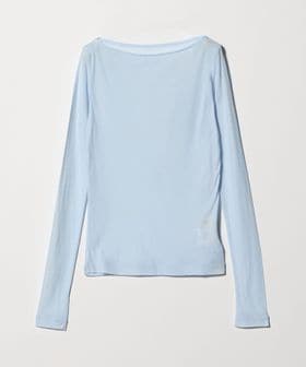 Ernie Palo/ ＜Ernie Palo＞SHEER RIB BOAT NECK/トップス/Tシャツ / カットソー