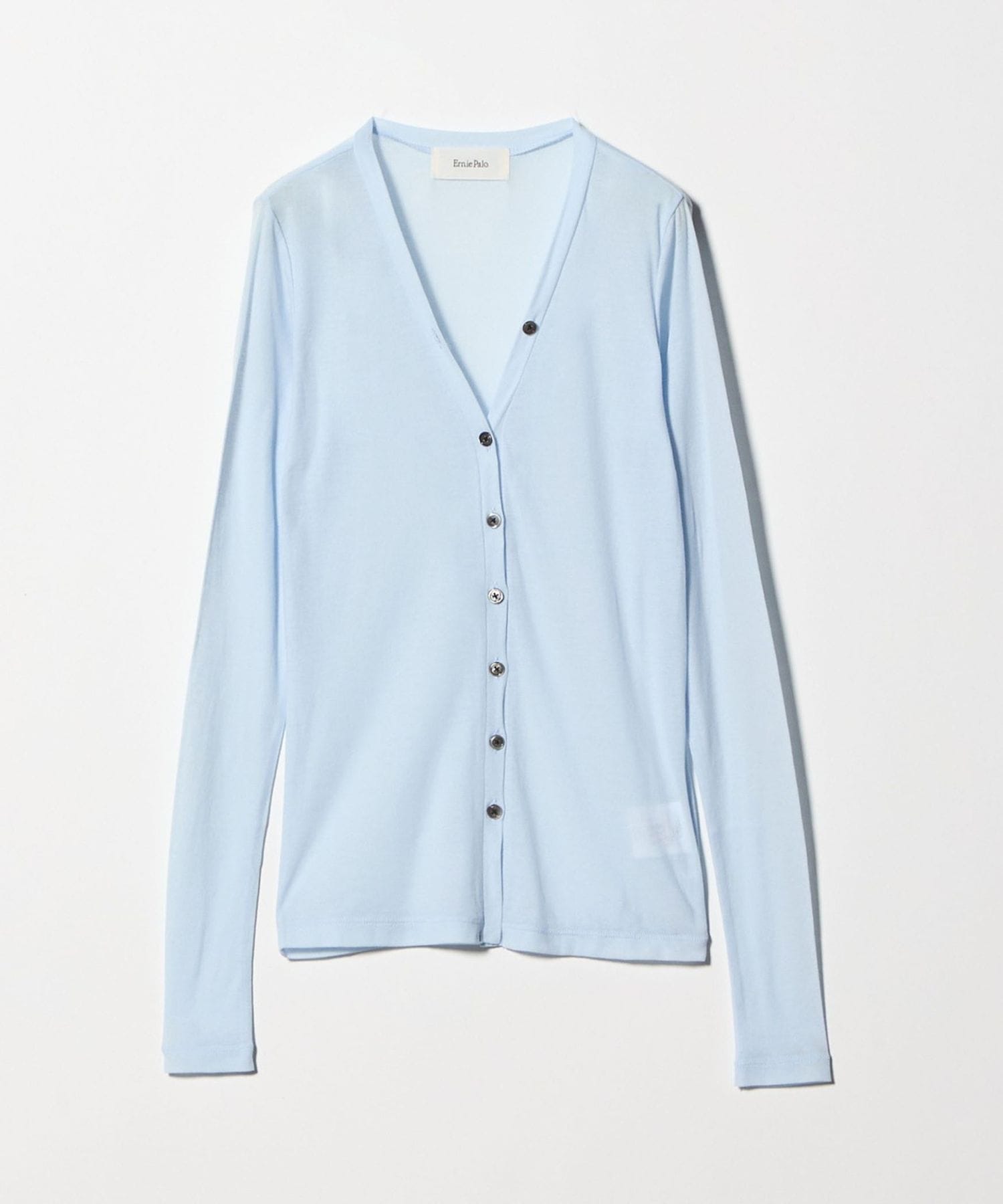 Ernie Palo＞SHEER RIB CARDIGAN/カーディガン