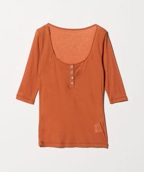 Ernie Palo/＜Ernie Palo＞SHEER RIB HENRY T―SHIRT/トップス/Tシャツ / カットソー