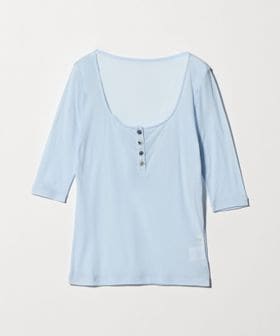Ernie Palo/＜Ernie Palo＞SHEER RIB HENRY T―SHIRT/トップス/Tシャツ / カットソー
