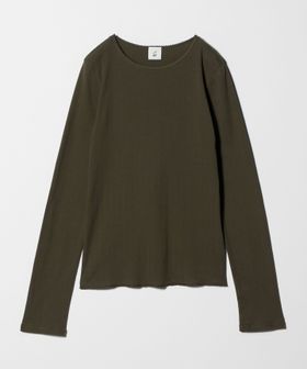 6(ROKU)/＜6(ROKU)＞パターンメッシュ  ロングスリーブ  プルオーバー/Tシャツ / カットソー