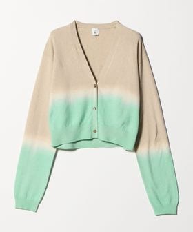 6(ROKU)/＜6(ROKU)＞コットン ウール グラデーション ダイ カーディガン/カーディガン / ボレロ