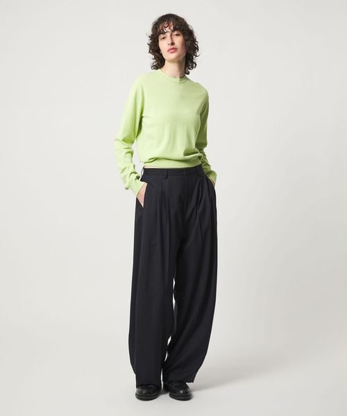 6(ROKU)/＜6(ROKU)＞ コットン ピコット クルーネック ニット/ニット / セーター