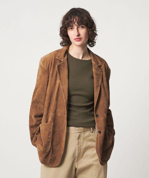 6(ROKU)/＜6(ROKU)＞スエード ジャケット 26SS/テーラードジャケット