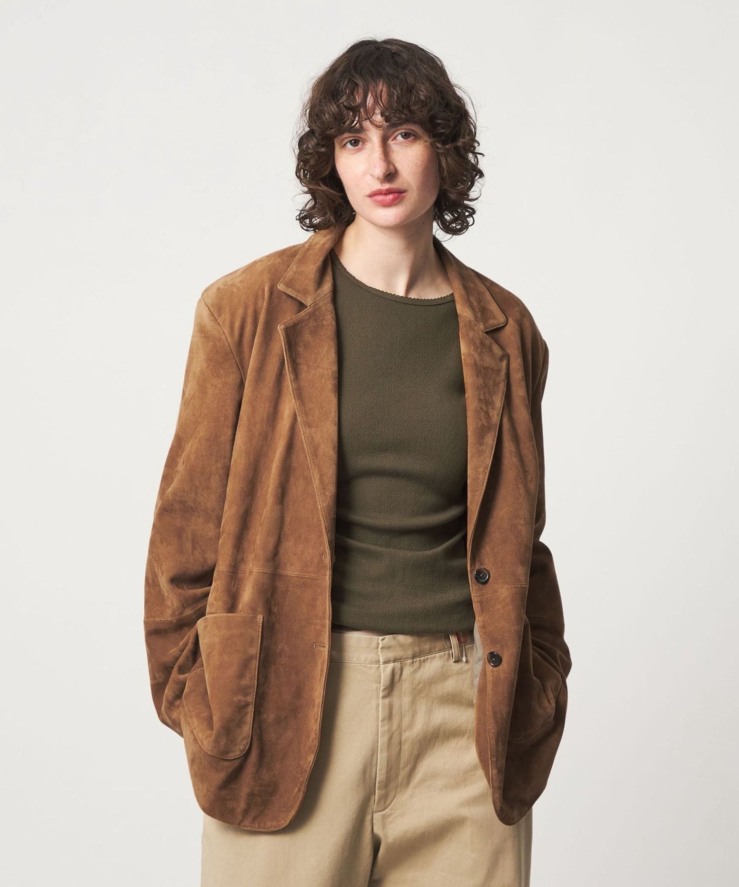 6(ROKU)＞スエード ジャケット 26SS