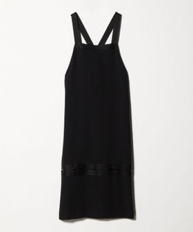 6(ROKU)/＜6(ROKU)＞サテン ジョーゼット エプロン ワンピース/ワンピース