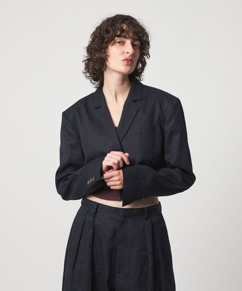 6(ROKU)/＜6(ROKU)＞コットン ショート ジャケット/テーラードジャケット