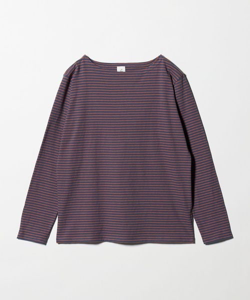 6(ROKU)/＜6(ROKU)＞コットン ボーダー ボートネック カットソー/Tシャツ / カットソー