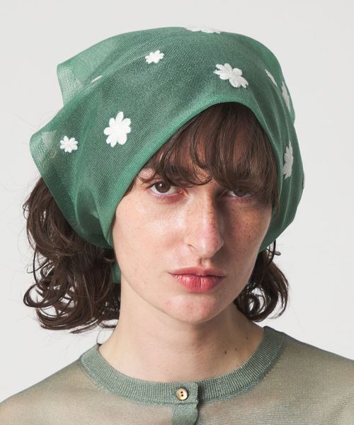 6(ROKU)/＜6(ROKU)＞シアー エンブロイダリー スカーフ/スカーフ