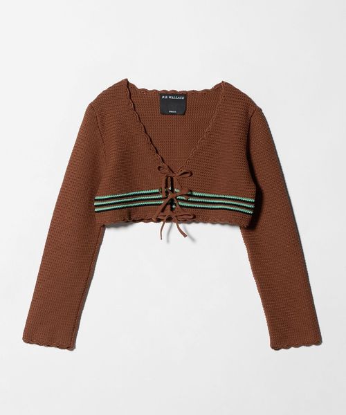 B.B.WALLACE/＜B.B.Wallace＞CROSHET CROPPED CARDIGAN/カーディガン/カーディガン / ボレロ