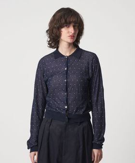 6(ROKU)/＜6(ROKU)＞コットンナイロン ドット ジャガード カーディガン/カーディガン / ボレロ