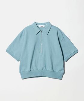 REVERBERATE/＜REVERBERATE＞HALF ZIP SHORT SLEEVE TOP/トップス/その他トップス