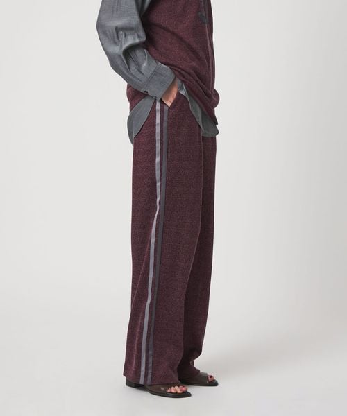 6(ROKU)/＜6(ROKU)＞コットンレーヨン ラインパンツ/イージーパンツ