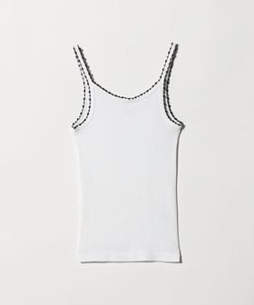 babaco/＜babaco＞RIBBED TCAMISOLE W/EMB/キャミソール/タンクトップ / キャミソール