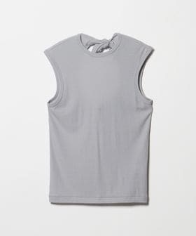 babaco/＜babaco＞TWISTED COTTON BACK  TIEED SLEEVELESS TOP/トップス/Tシャツ / カットソー