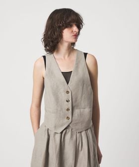 6(ROKU)/＜6(ROKU)＞麻ブレンド ベスト/ベスト