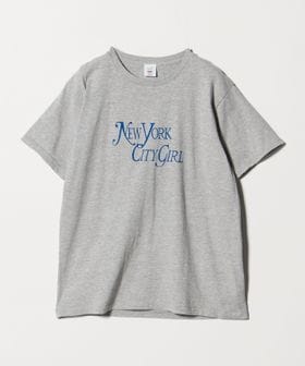 6(ROKU)/＜6(ROKU)＞NEW YORK CITY GIRL GRAY Tシャツ/Tシャツ / カットソー