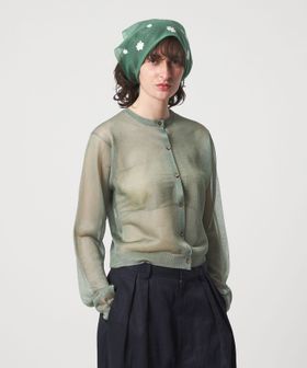 6(ROKU)/＜6(ROKU)＞ポリエステル シアー カーディガン/カーディガン / ボレロ