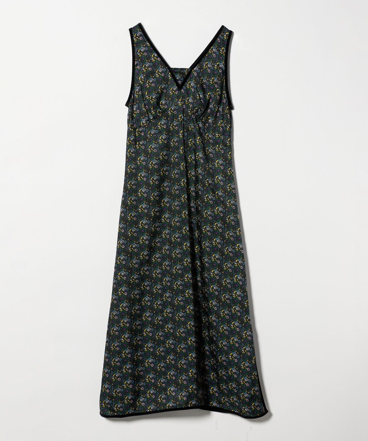 NOMARHYTHM TEXTILE＞SMALL FLOWER SLIP DRESS BLACK/ワンピース