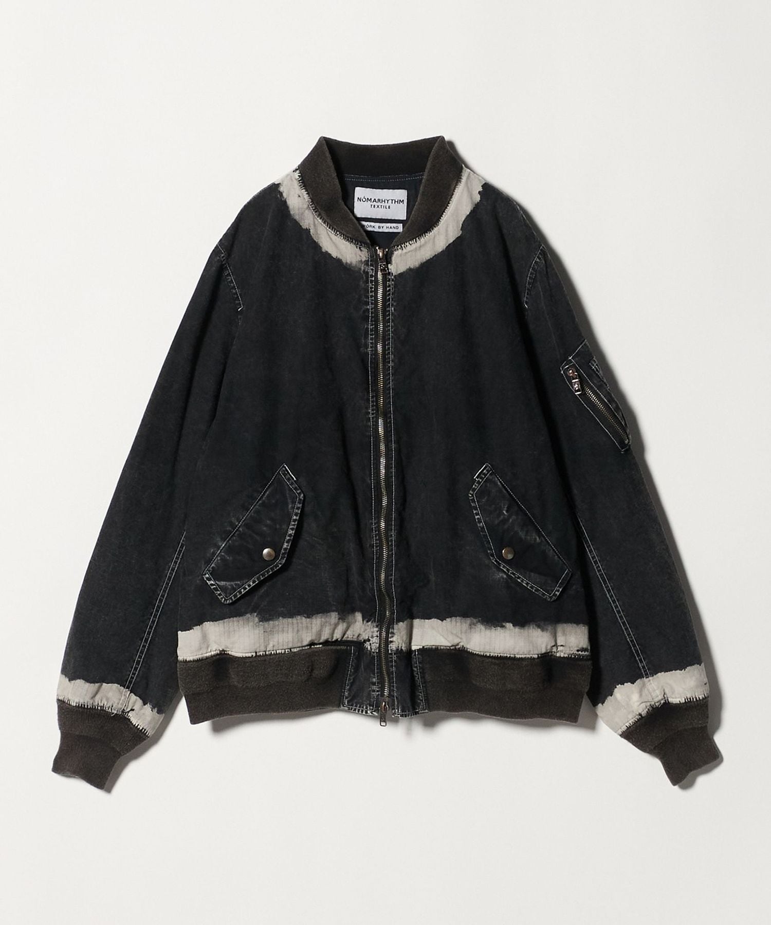 NOMARHYTHM TEXTILE＞DYE FLIGHT JACKET/ジャケット