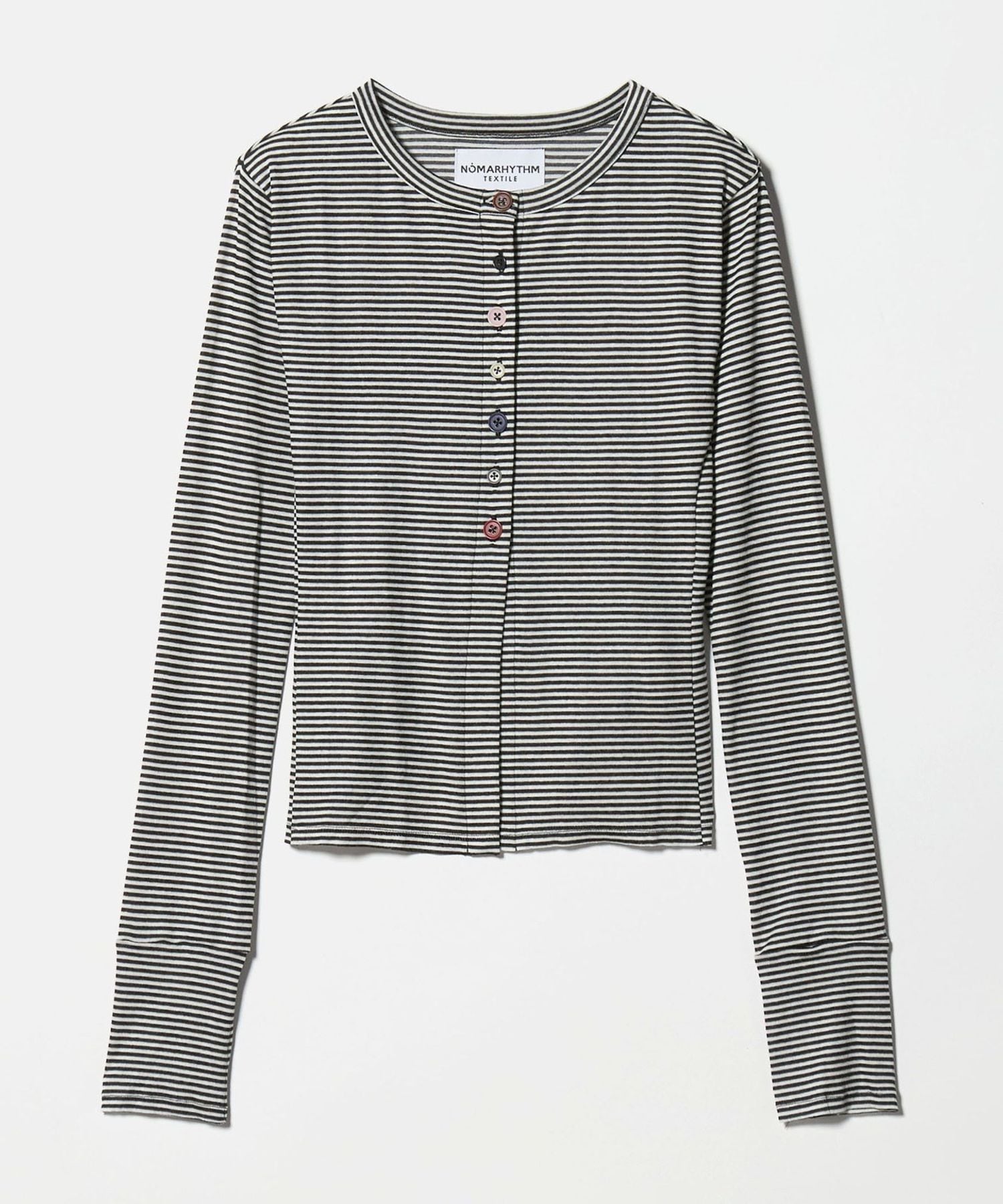 NOMARHYTHM TEXTILE＞MULTI BUTTONRIB CARDIGAN/カーディガン