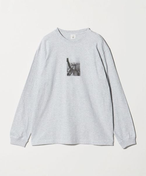 6(ROKU)/＜6(ROKU)＞NEW YORK PHOTO GRAY ロングスリーブTシャツ/Tシャツ / カットソー
