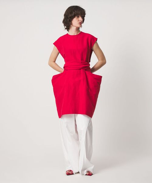 6(ROKU)/＜6(ROKU)＞麻コットン リボン チュニック/その他トップス