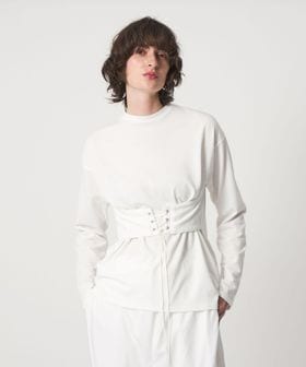 6(ROKU)/＜6(ROKU)＞コルセットビスチェ ロングスリーブトップス/Tシャツ / カットソー