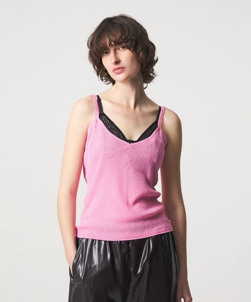 6(ROKU)/＜6(ROKU)＞ピコット ニット キャミソール/その他トップス