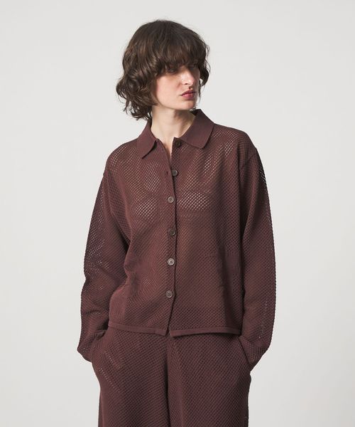 6(ROKU)/＜6(ROKU)＞スケボー メッシュ カーディガン/カーディガン / ボレロ