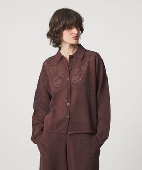 6(ROKU)/＜6(ROKU)＞スケボー メッシュ カーディガン/カーディガン / ボレロ