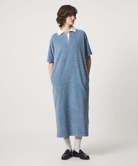 6(ROKU)/＜6(ROKU)＞パイルボーダー ワンピース/ワンピース