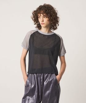 6(ROKU)/＜６(ROKU)＞コットンナイロン ショルダー ステッチ Tシャツ/Tシャツ / カットソー